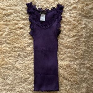 Rosemunde Copenhagen silk tank camisole - size small/medium